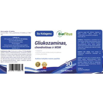 gliukozaminas ir chondroitino sąnarių kaina